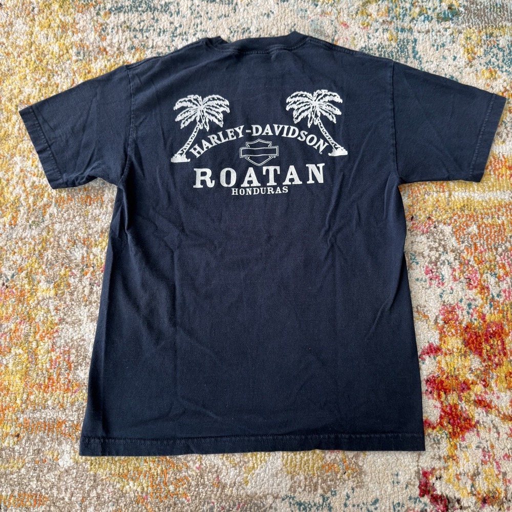 Harley-Davidson Roatan Honduras Pocket Tee Size Medium